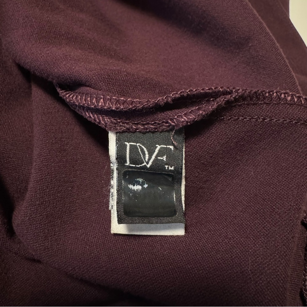 Diane Von Furstenberg ‘Georgette’ Ponte Fit & Flare Dress in Brazen Plum Size 6 - Picture 10 of 12